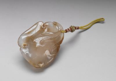 图片[2]-Agate pendant in the form of a monkey, Qing dynasty (1644-1911)-China Archive